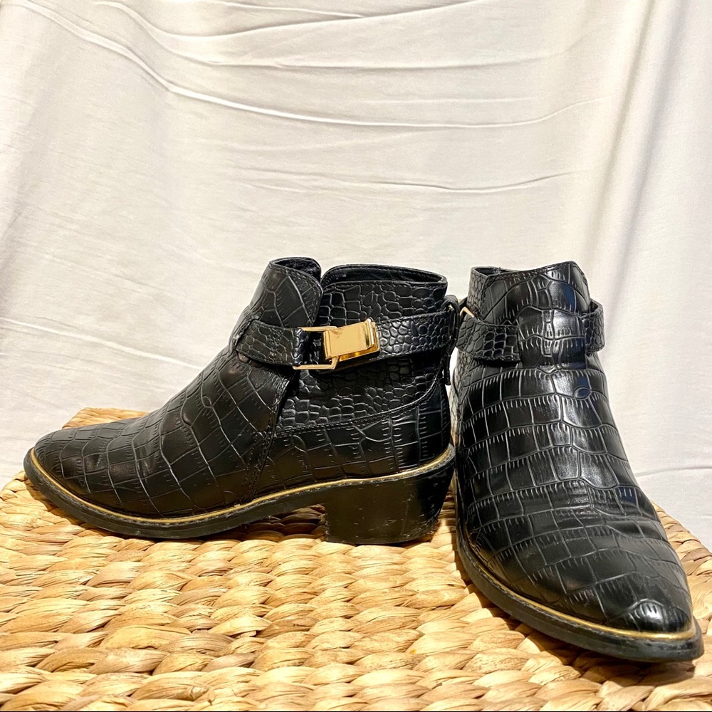 ASOS Faux Leather Ankle Boots size 6.5